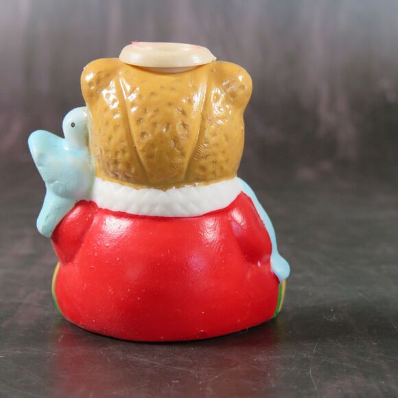 Teddy Bear Ceramic Christmas Ornaments, R.O.C Light Covers Vintage 3” Lot 5 - Picture 5 of 16